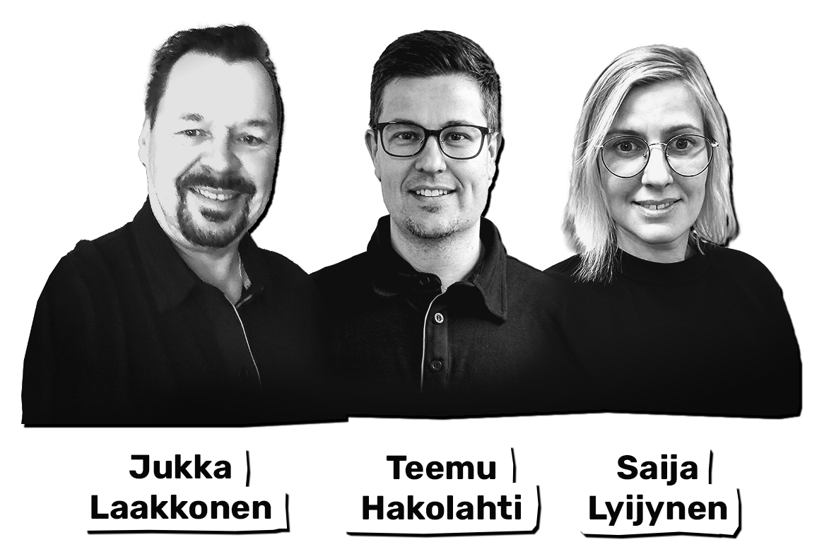 Asiantuntijat Jukka Laakkonen, Juha Pulkkinen, Teemu Hakolahti ja Saija Lyijynen